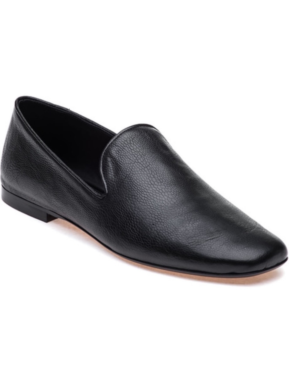 Vince Bray Leather Loafer Flat Black in 8.5